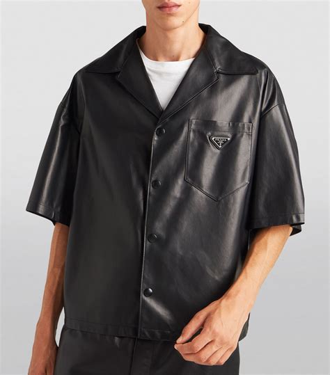 prada bowling shirt replica|Prada shirt black cettire.